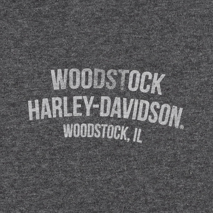 Harley-Davidson Motorcycle Bike T-shirt, Men's Medium cotton gray type Vintage Second Hand