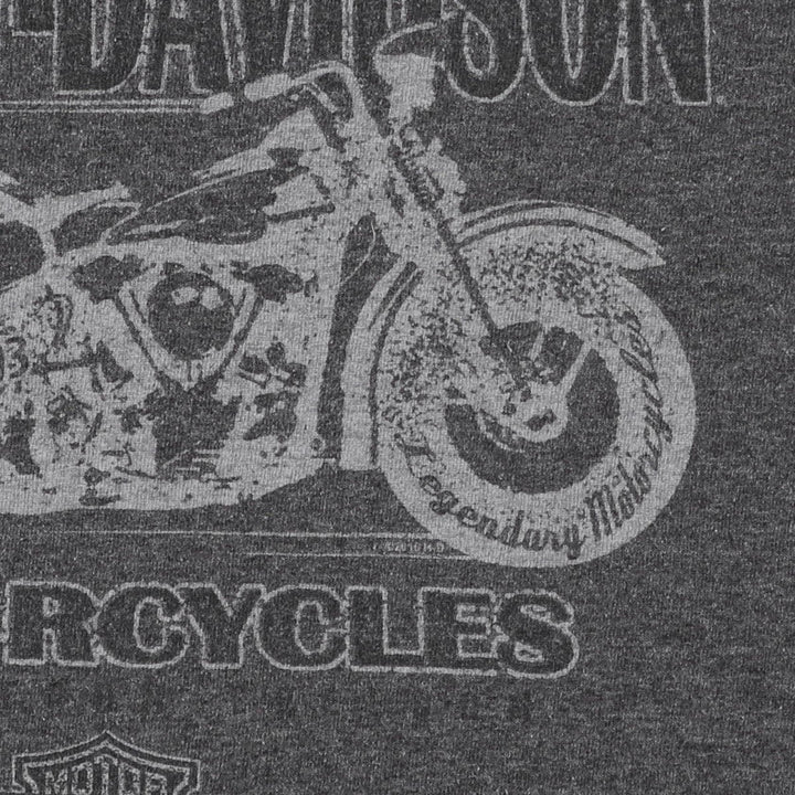 Harley-Davidson Motorcycle Bike T-shirt, Men's Medium cotton gray type Vintage Second Hand