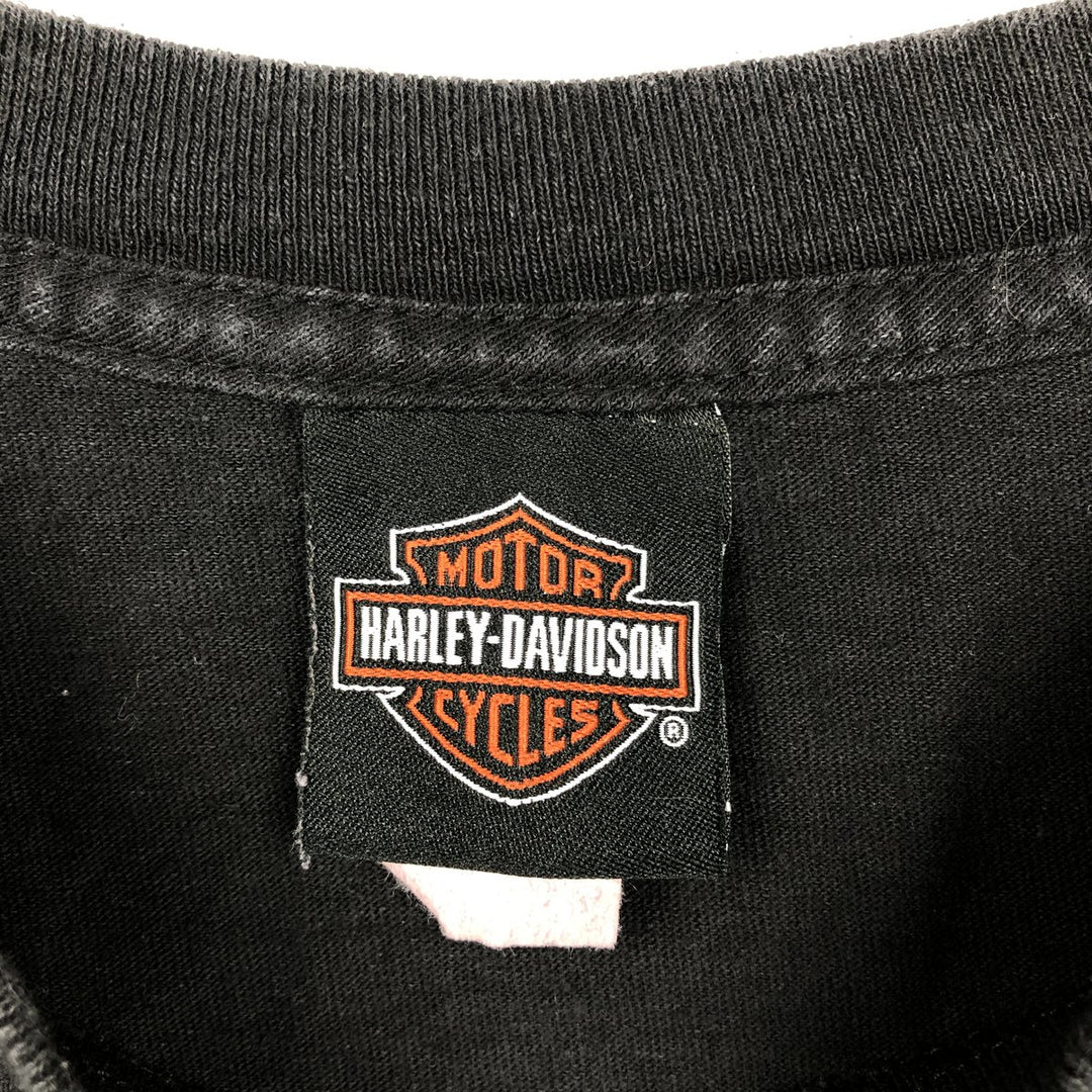 Harley-Davidson Motorcycle Bike T-shirt, Men's XL size cotton black type Vintage Second Hand