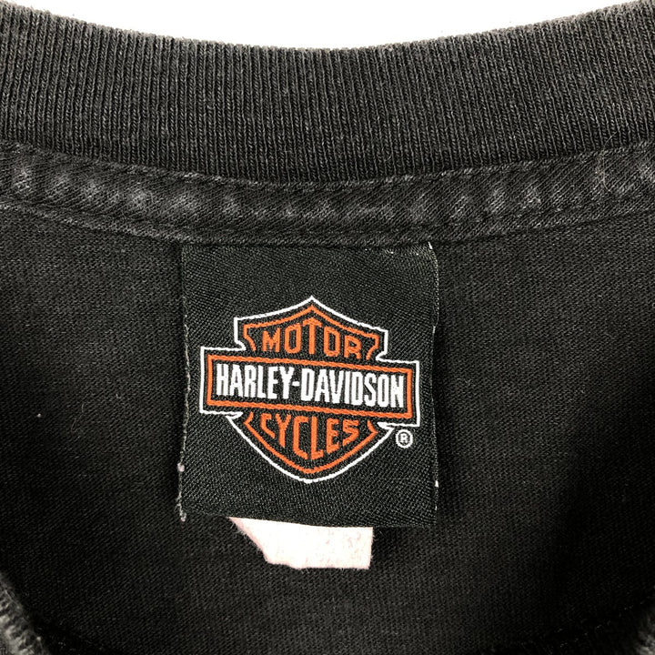 Harley-Davidson Motorcycle Bike T-shirt, Men's XL size cotton black type Vintage Second Hand