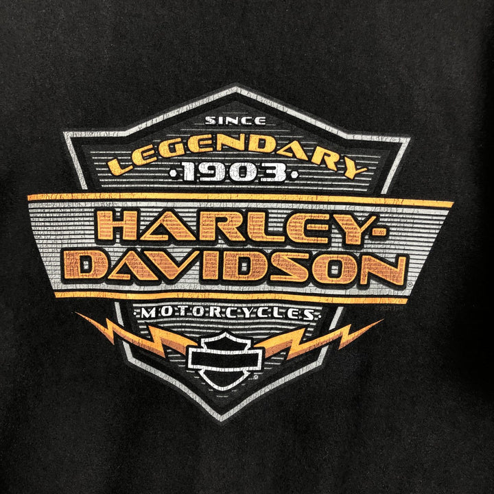 Harley-Davidson Motorcycle Bike T-shirt, Men's XL size cotton black type Vintage Second Hand