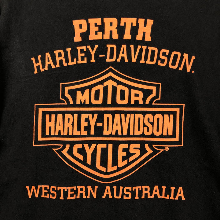 Harley-Davidson Motorcycle Bike T-shirt, Men's XL size cotton black type Vintage Second Hand