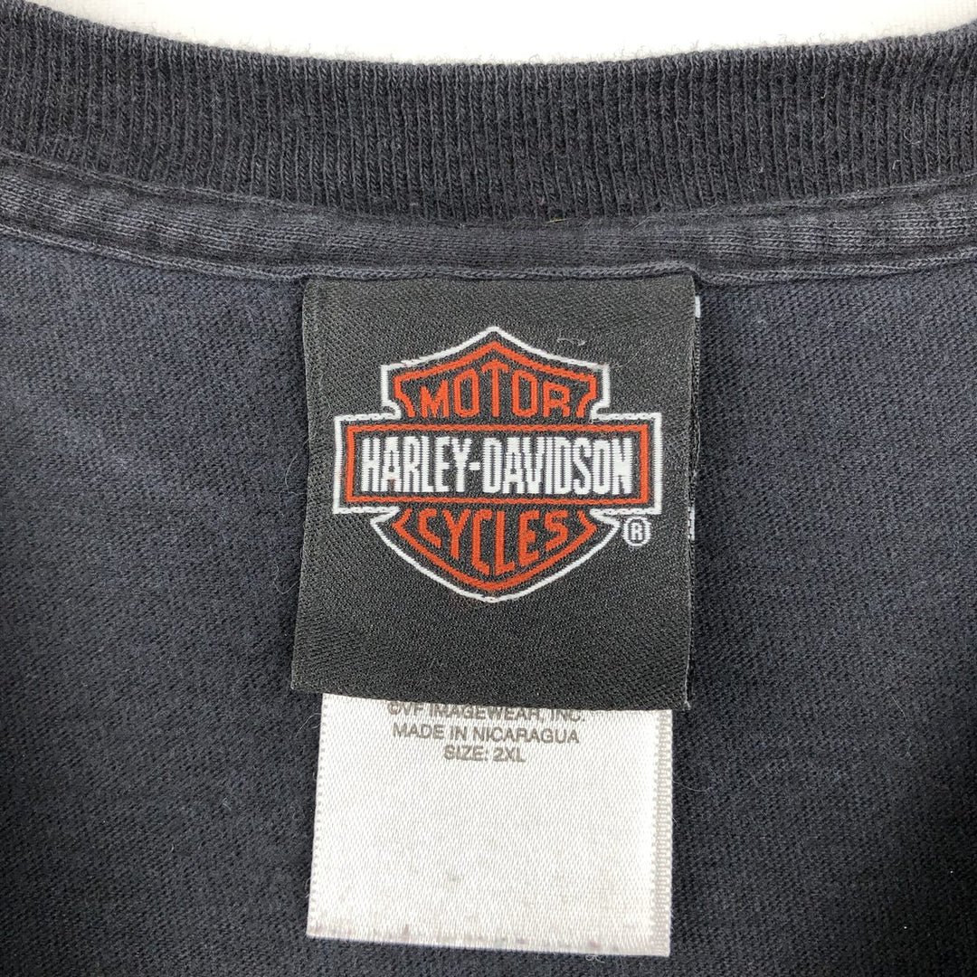 Harley-Davidson Motorcycle Bike T-shirt, Men's XXL cotton black type Vintage Second Hand