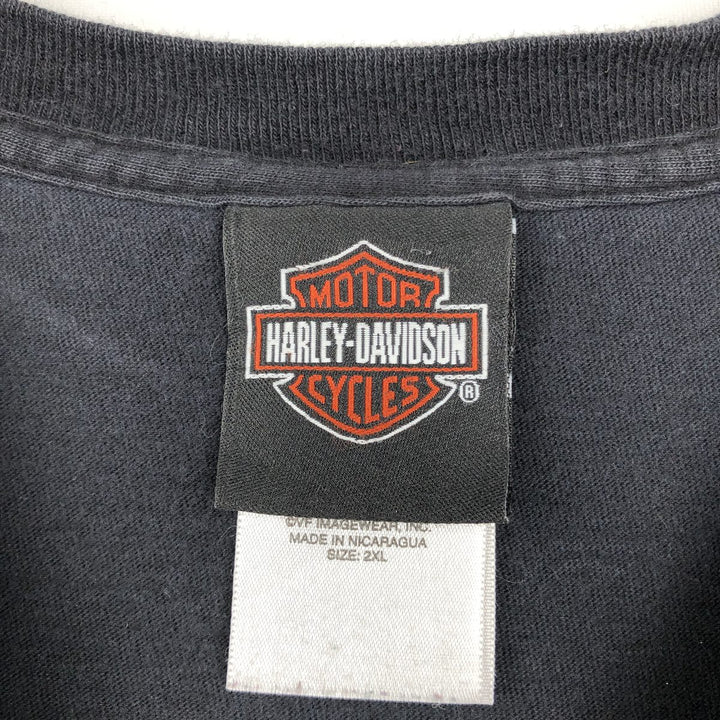 Harley-Davidson Motorcycle Bike T-shirt, Men's XXL cotton black type Vintage Second Hand
