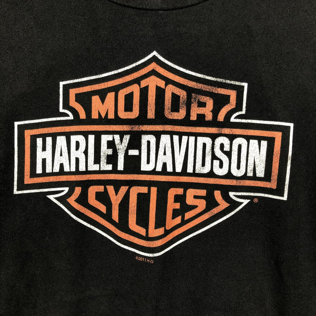 Harley-Davidson Motorcycle Bike T-shirt, Men's XXL cotton black type Vintage Second Hand