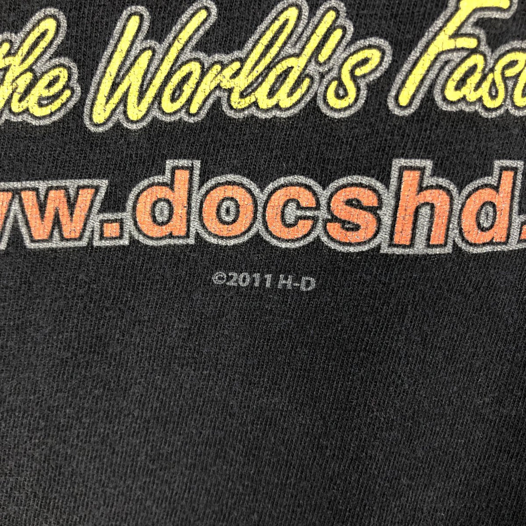 Harley-Davidson Motorcycle Bike T-shirt, Men's XXL cotton black type Vintage Second Hand