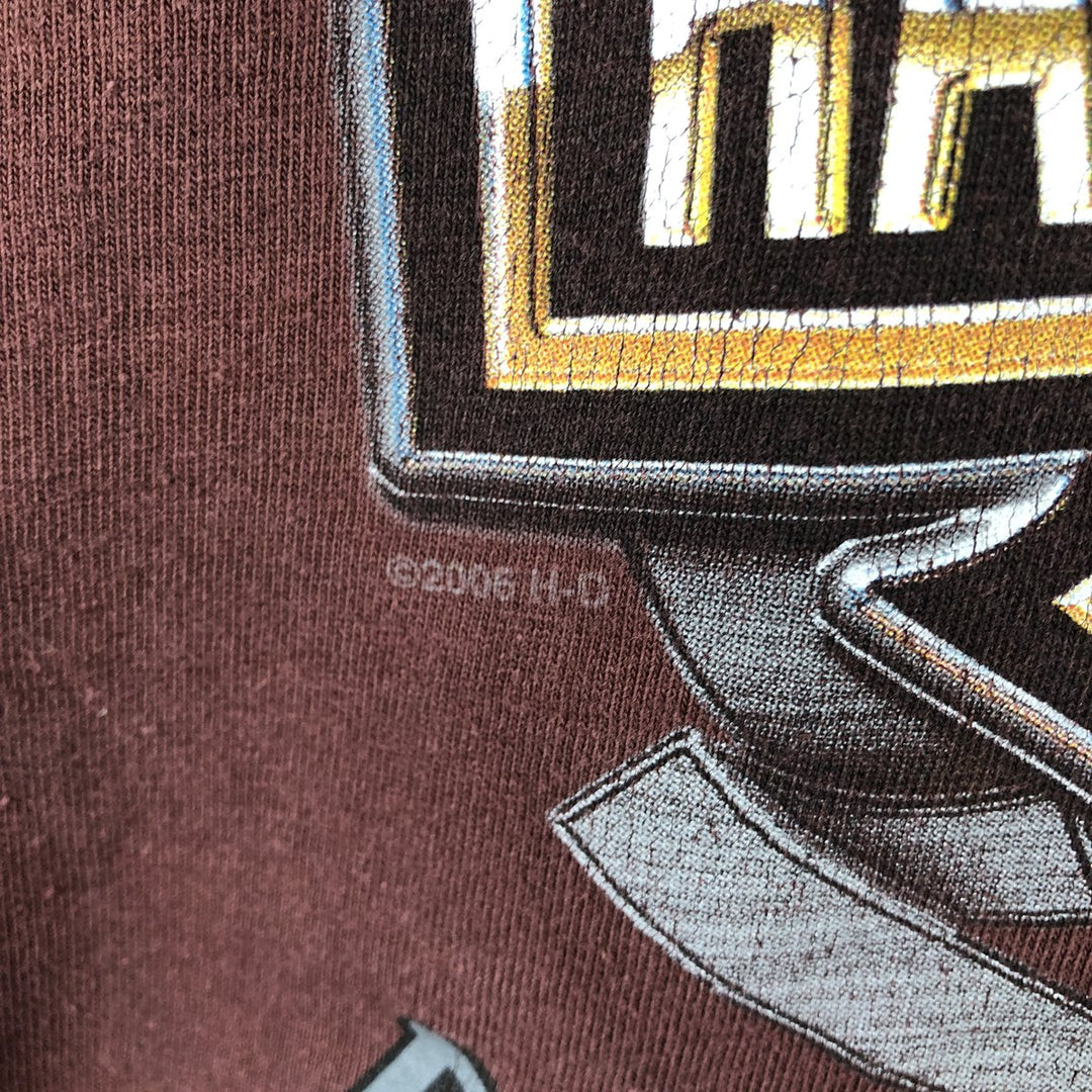 00'S Harley-Davidson Motorcycle Bike T-shirt Men's XL size unclear burgundy type Vintage Second Hand