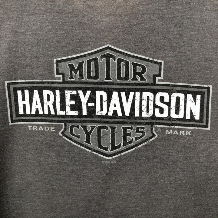 Harley-Davidson Motorcycle Bike T-shirt, Men's Size L cotton Charcoal Vintage Second Hand