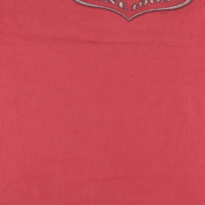 Harley-Davidson Fire Pattern Motorcycle Bike T-Shirt Men's XXL cotton red type Vintage Second Hand