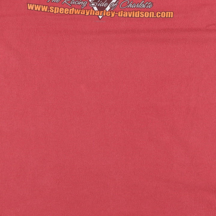 Harley-Davidson Fire Pattern Motorcycle Bike T-Shirt Men's XXL cotton red type Vintage Second Hand