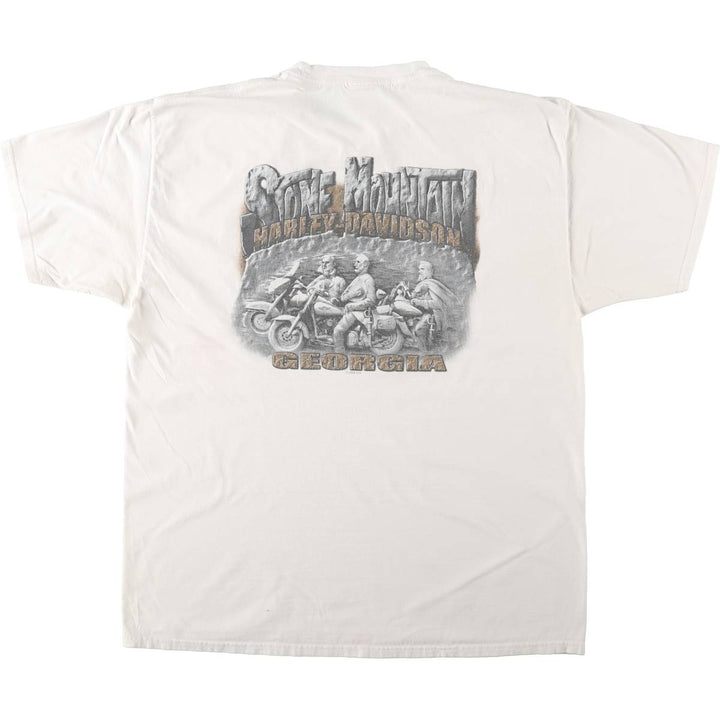 Harley-Davidson Motorcycle Bike T-shirt, Men's XXL cotton white type Vintage Second Hand