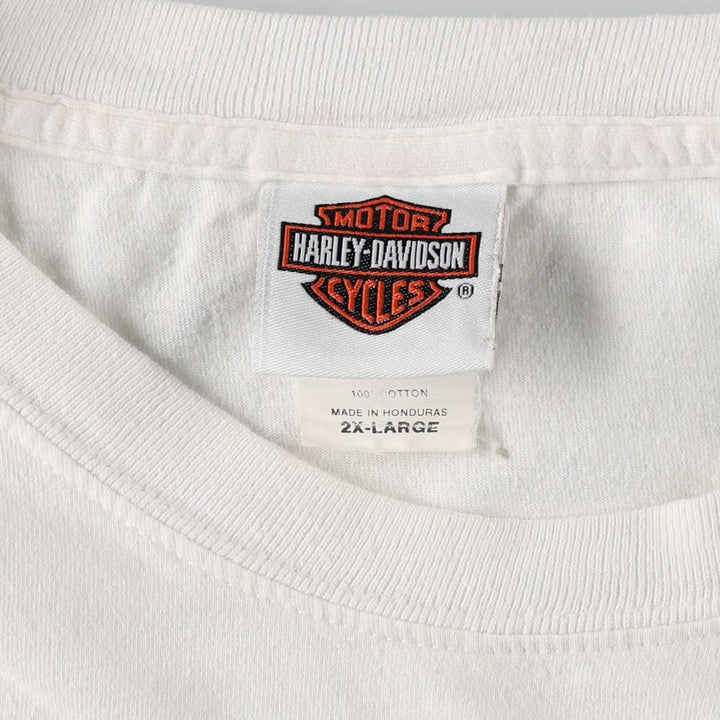 Harley-Davidson Motorcycle Bike T-shirt, Men's XXL cotton white type Vintage Second Hand
