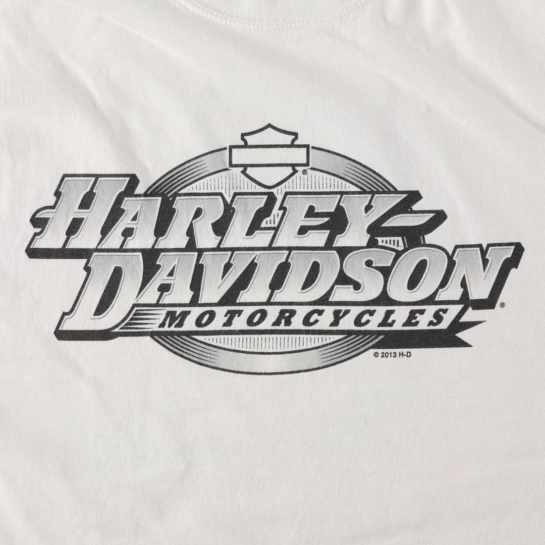 Harley-Davidson Motorcycle Bike T-shirt, Men's XXL cotton white type Vintage Second Hand