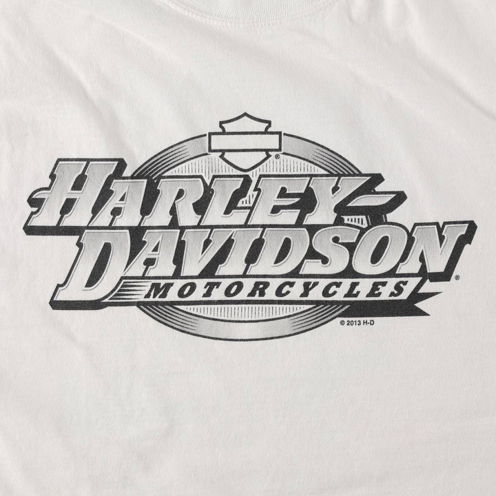 Harley-Davidson Motorcycle Bike T-shirt, Men's XXL cotton white type Vintage Second Hand