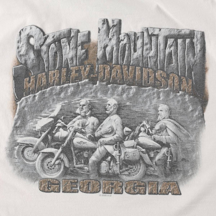 Harley-Davidson Motorcycle Bike T-shirt, Men's XXL cotton white type Vintage Second Hand