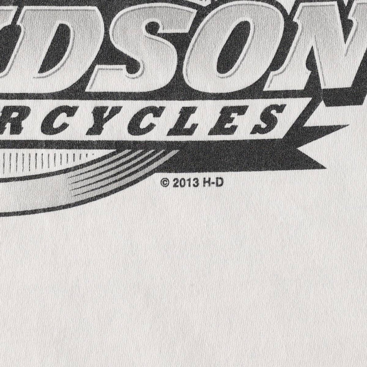 Harley-Davidson Motorcycle Bike T-shirt, Men's XXL cotton white type Vintage Second Hand
