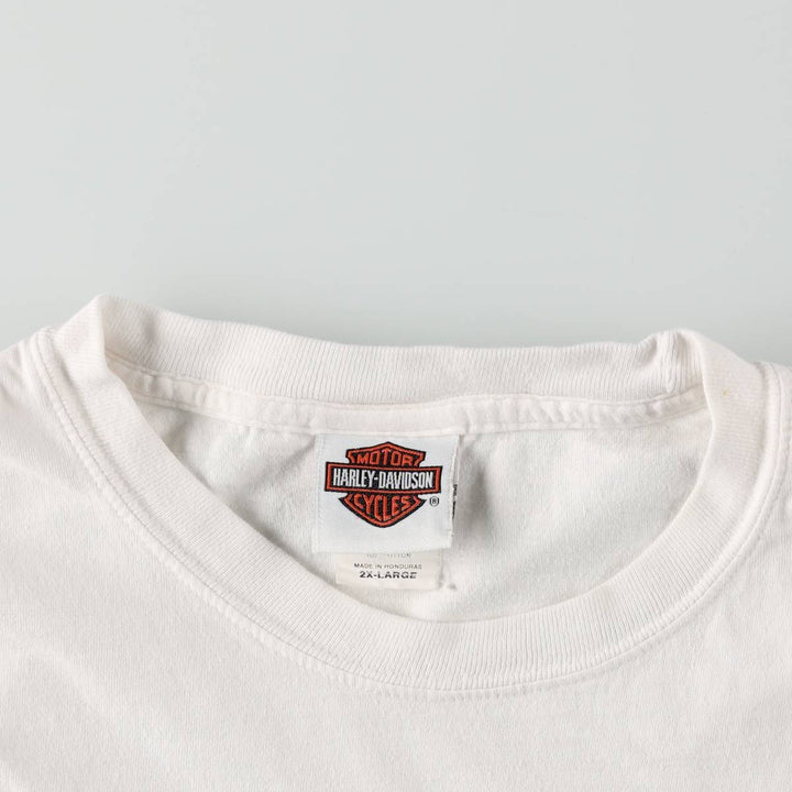 Harley-Davidson Motorcycle Bike T-shirt, Men's XXL cotton white type Vintage Second Hand