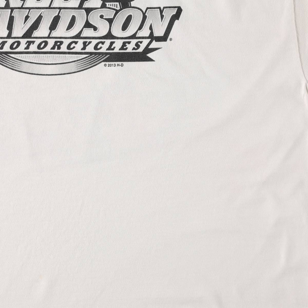 Harley-Davidson Motorcycle Bike T-shirt, Men's XXL cotton white type Vintage Second Hand