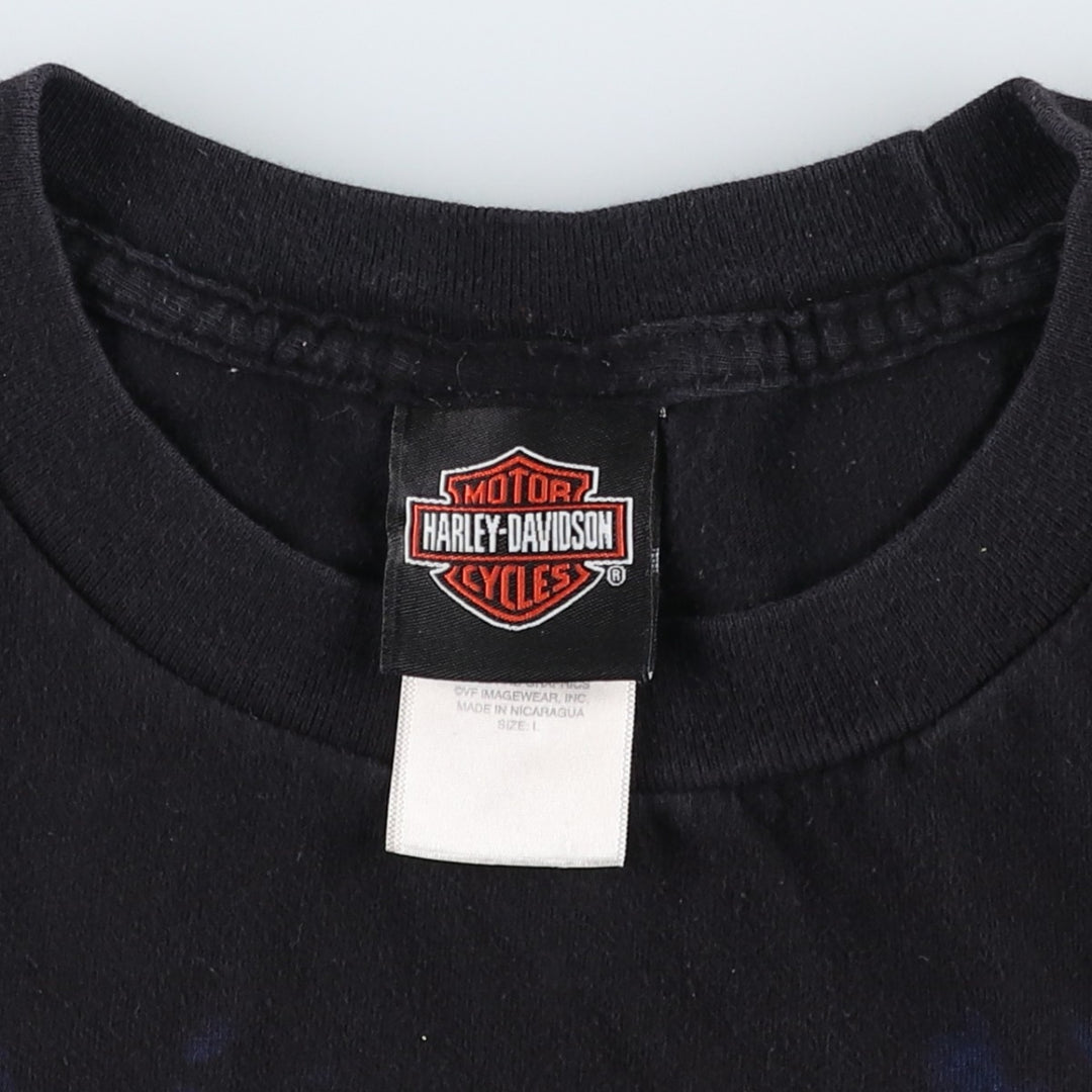 Harley-Davidson Leprechaun Motorcycle T-Shirt, Men's Size L (approx.) cotton black type Vintage Second Hand