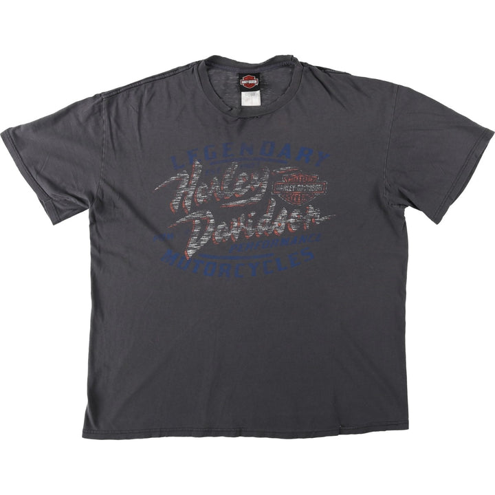 Harley-Davidson Motorcycle Bike T-shirt, Men's XL size cotton Charcoal Vintage Second Hand