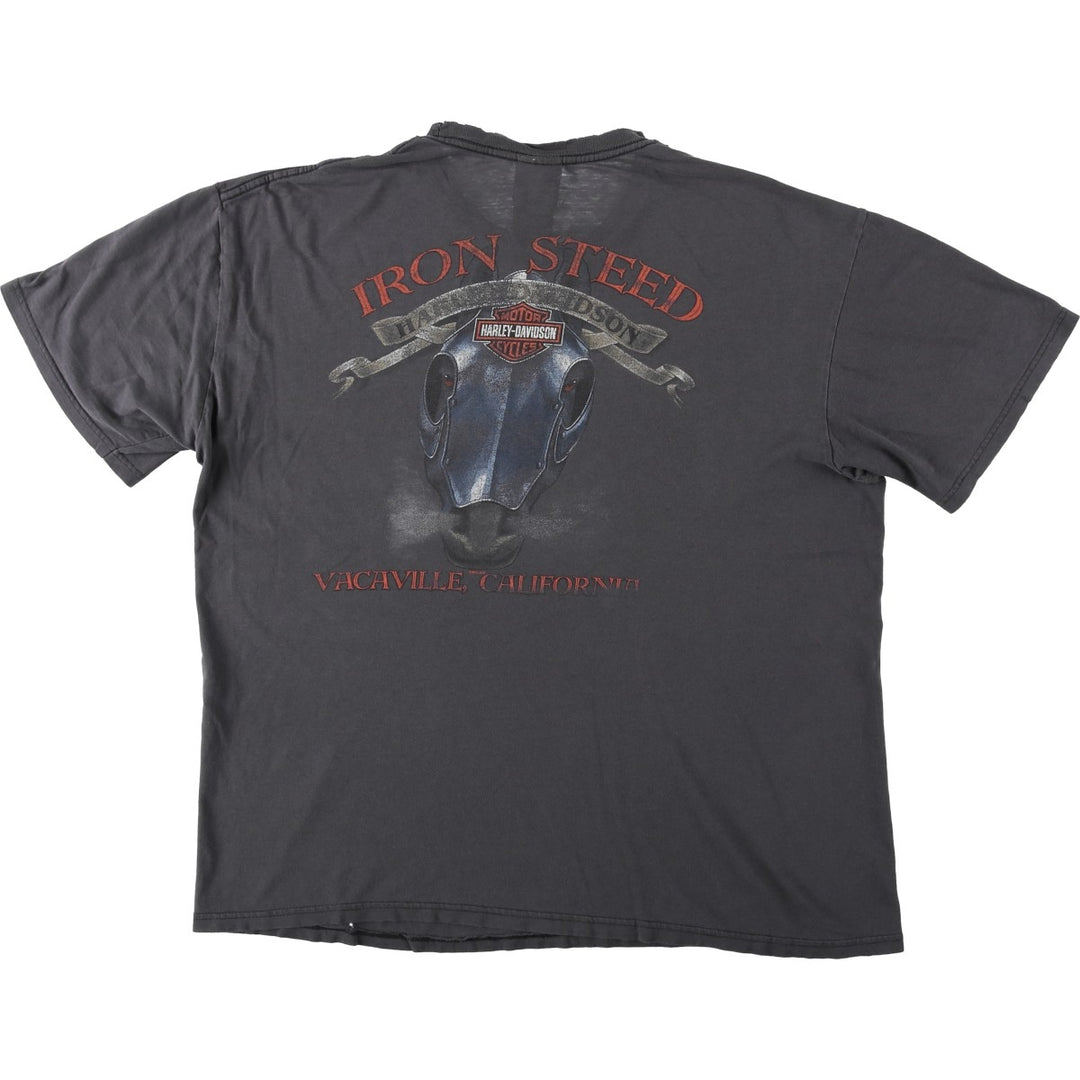 Harley-Davidson Motorcycle Bike T-shirt, Men's XL size cotton Charcoal Vintage Second Hand