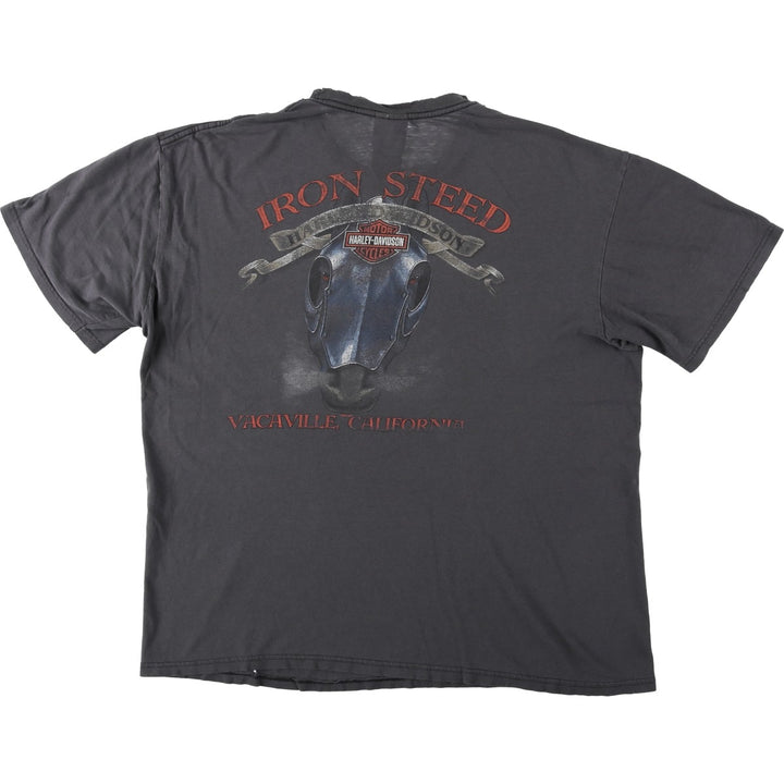 Harley-Davidson Motorcycle Bike T-shirt, Men's XL size cotton Charcoal Vintage Second Hand