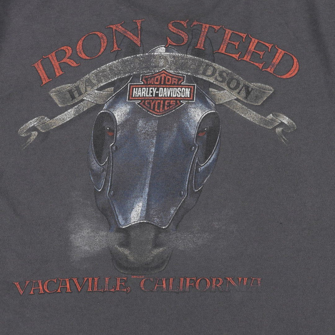 Harley-Davidson Motorcycle Bike T-shirt, Men's XL size cotton Charcoal Vintage Second Hand