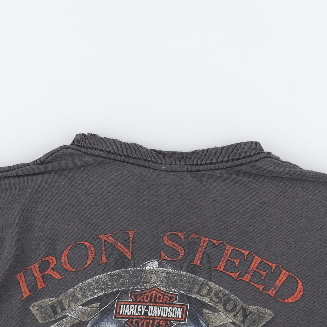 Harley-Davidson Motorcycle Bike T-shirt, Men's XL size cotton Charcoal Vintage Second Hand