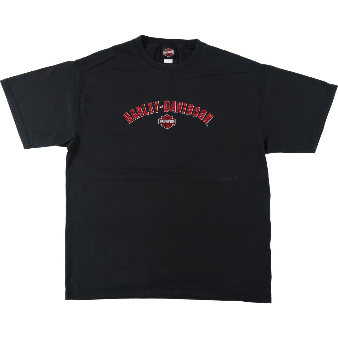 Harley-Davidson Motorcycle Bike T-shirt, Men's XL size cotton black type Vintage Second Hand