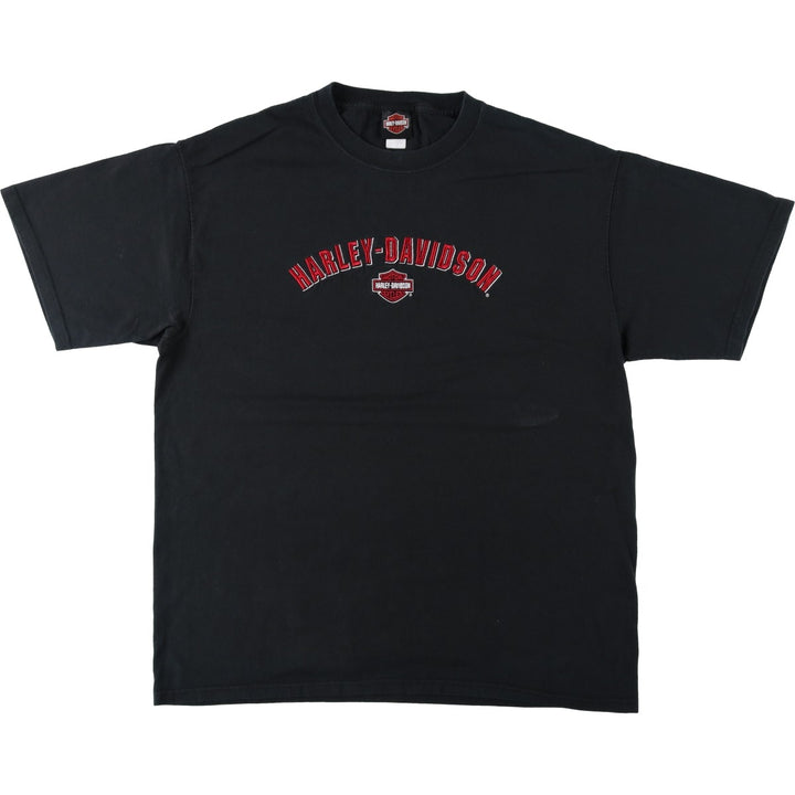 Harley-Davidson Motorcycle Bike T-shirt, Men's XL size cotton black type Vintage Second Hand