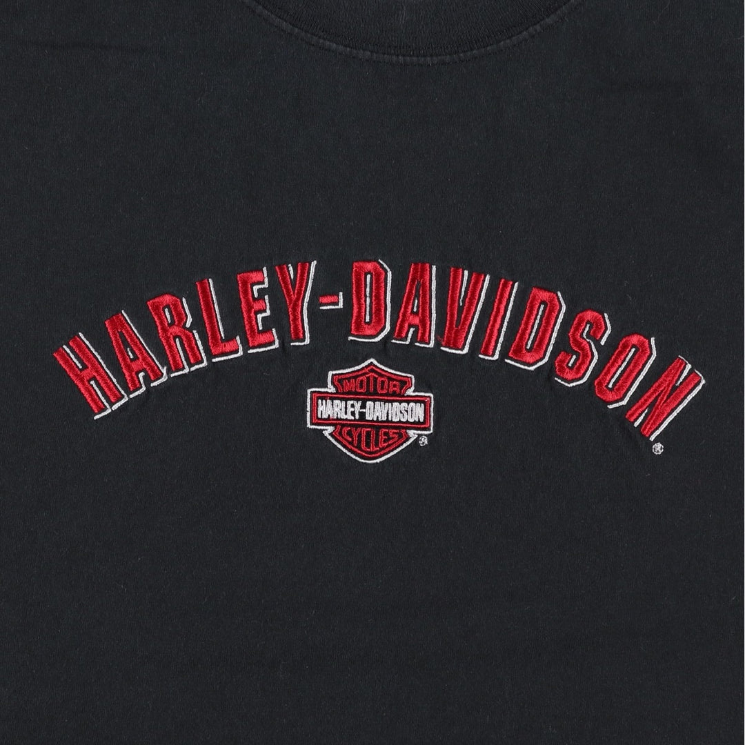 Harley-Davidson Motorcycle Bike T-shirt, Men's XL size cotton black type Vintage Second Hand