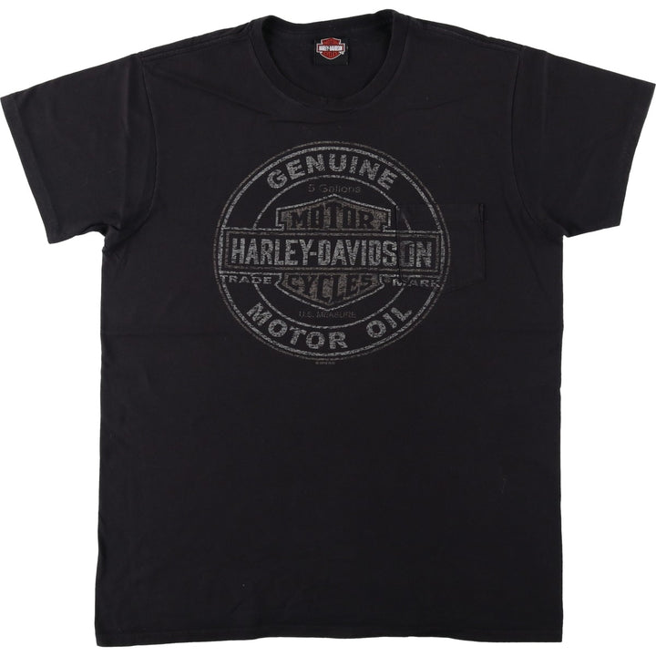 Harley-Davidson Motorcycle Bike T-shirt, Men's Medium unclear black type Vintage Second Hand
