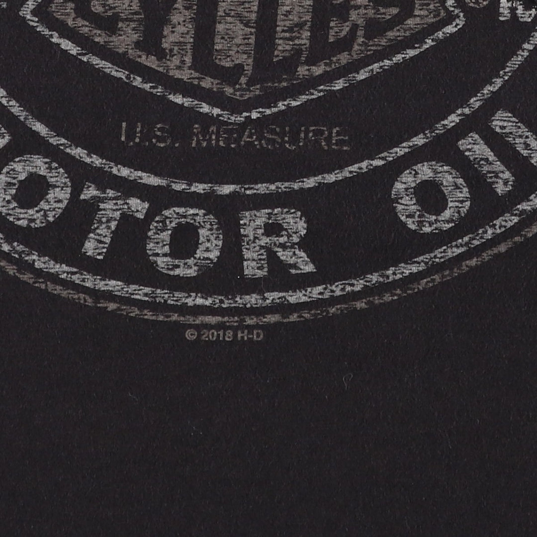 Harley-Davidson Motorcycle Bike T-shirt, Men's Medium unclear black type Vintage Second Hand