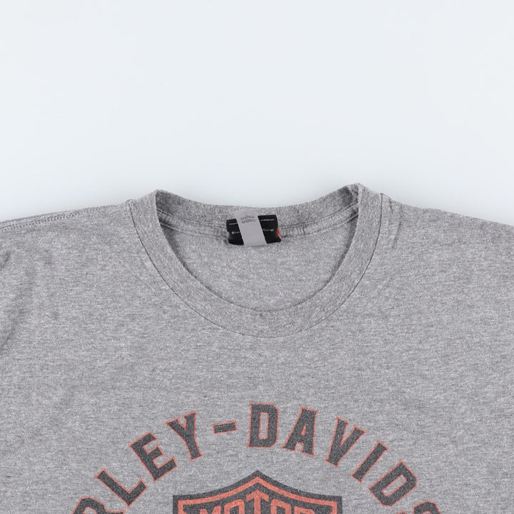 Harley-Davidson Motorcycle Bike T-shirt, Men's XL size polyester gray type Vintage Second Hand