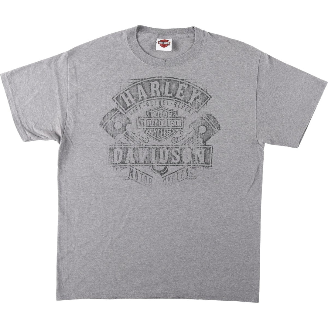 Harley-Davidson Motorcycle Bike T-shirt, Men's Size L cotton gray type Vintage Second Hand