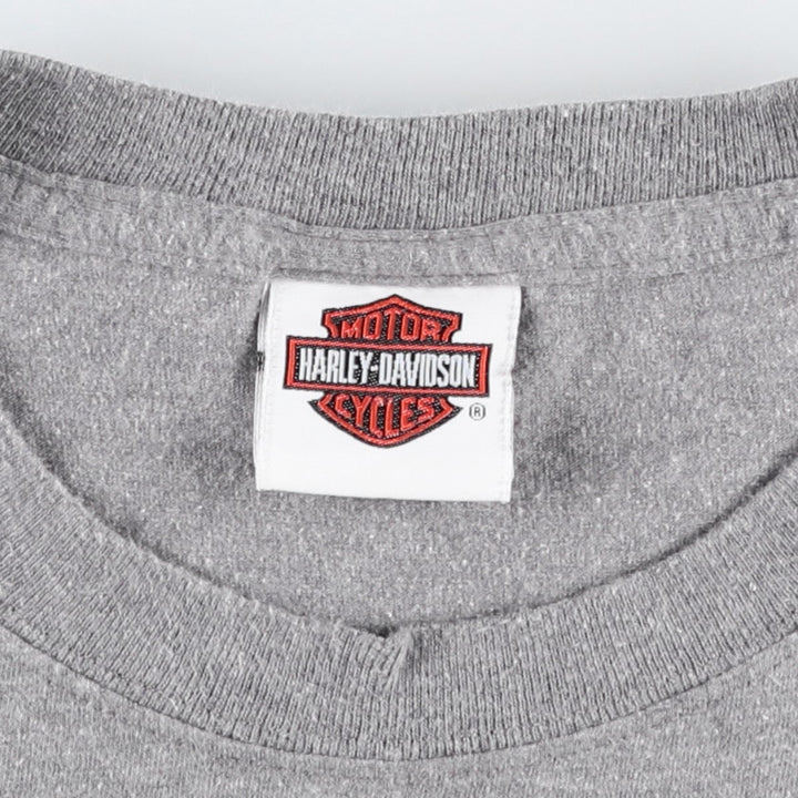 Harley-Davidson Motorcycle Bike T-shirt, Men's Size L cotton gray type Vintage Second Hand