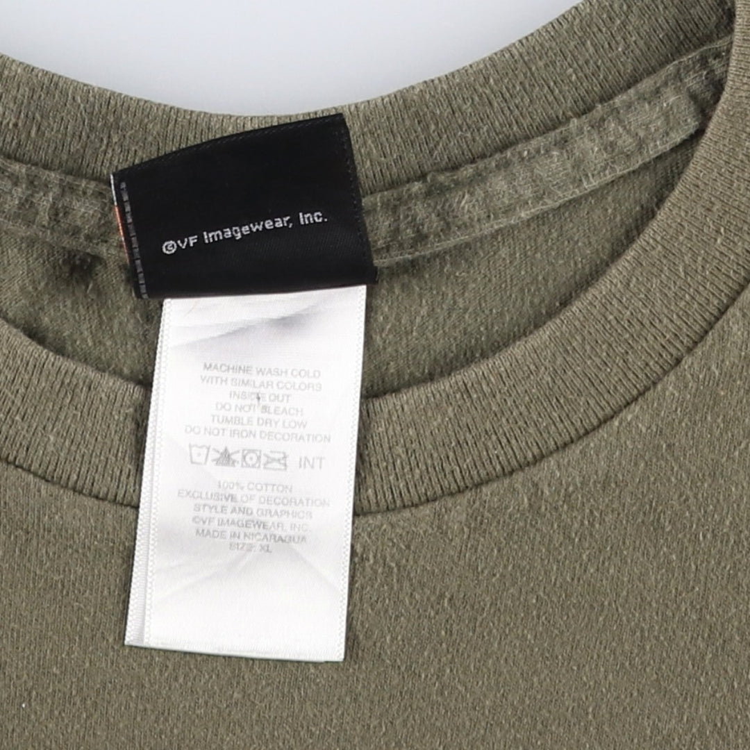 Harley-Davidson Motorcycle Bike T-shirt, Men's XL size cotton Khaki type Vintage Second Hand