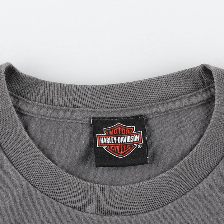 Harley-Davidson Eagle Pattern Motorcycle Bike T-shirt Men's XL unclear gray type Vintage Second Hand