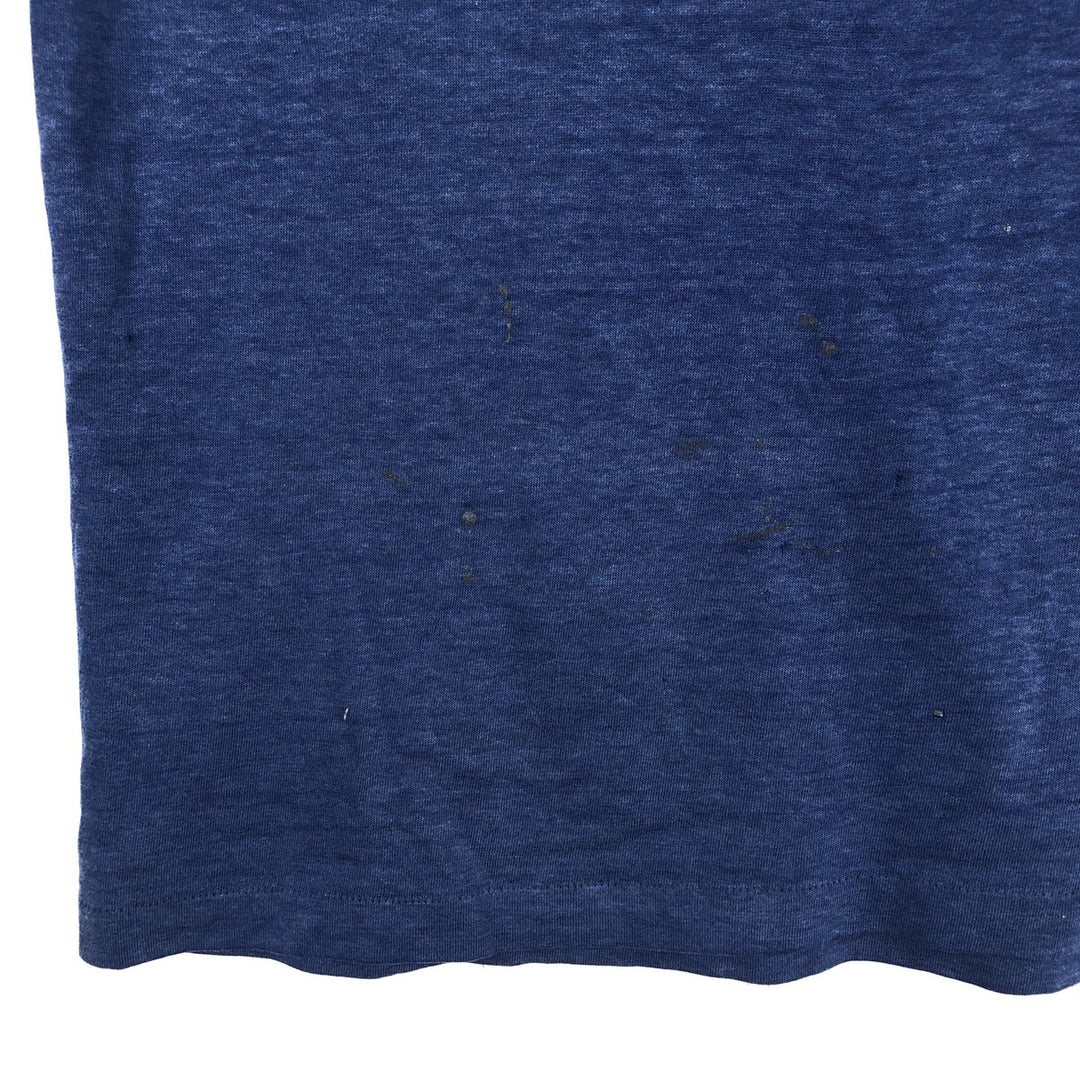 1980'S Hanes Fifty-Fifty Blue Tag Eagle Pattern Motorcycle T-Shirt, Men's Size L (approx.), Vintage cotton blue type Vintage Second Hand