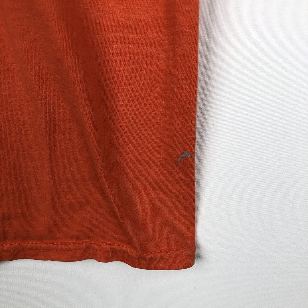 Harley-Davidson Skull Pattern Skull Wing Fire Pattern Motorcycle Bike T-Shirt, Men's Size M (approx.) unclear orange type Vintage Second Hand