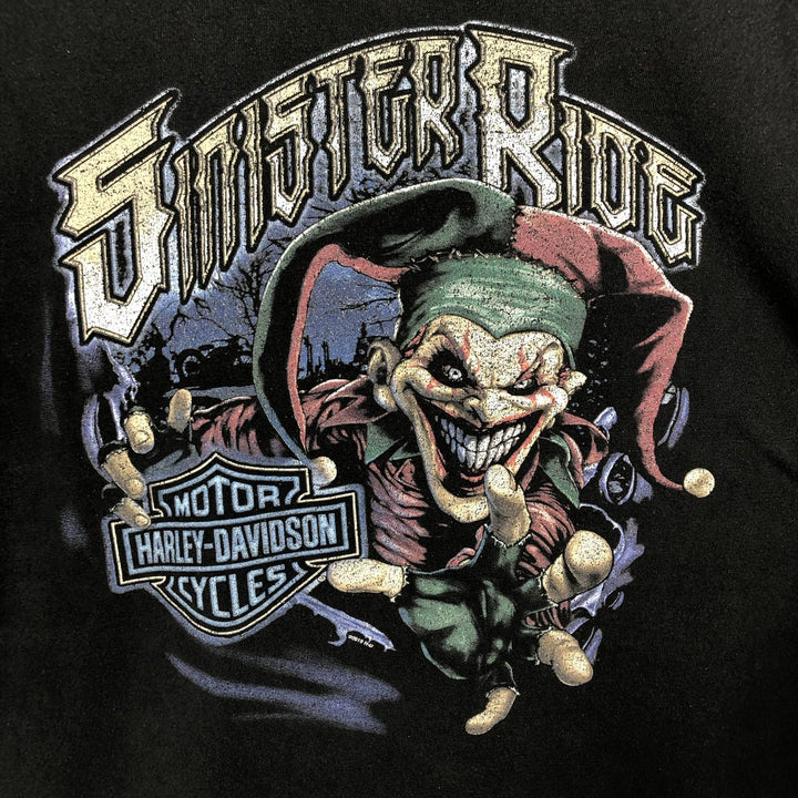 Harley-Davidson Motorcycle Bike T-shirt, Men's XL size unclear black type Vintage Second Hand