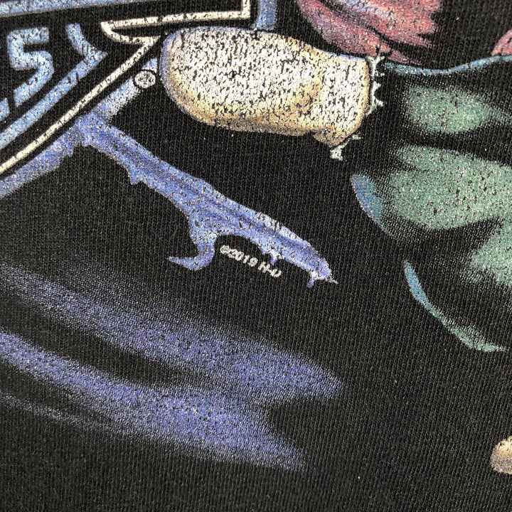 Harley-Davidson Motorcycle Bike T-shirt, Men's XL size unclear black type Vintage Second Hand