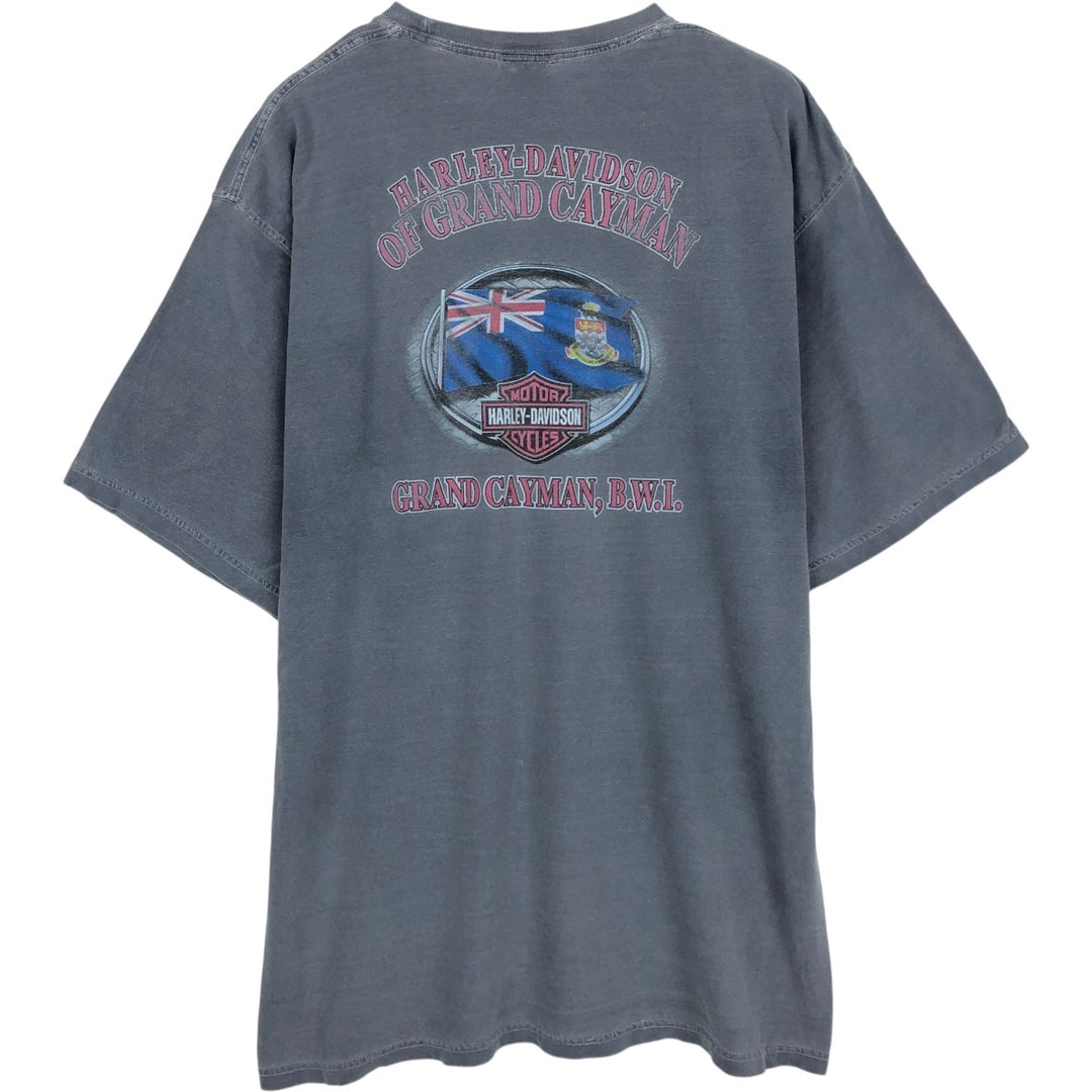 Harley-Davidson Eagle Pattern Motorcycle Bike T-shirt Men's XL cotton gray type Vintage Second Hand