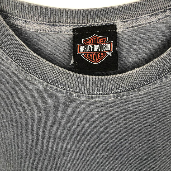 Harley-Davidson Eagle Pattern Motorcycle Bike T-shirt Men's XL cotton gray type Vintage Second Hand
