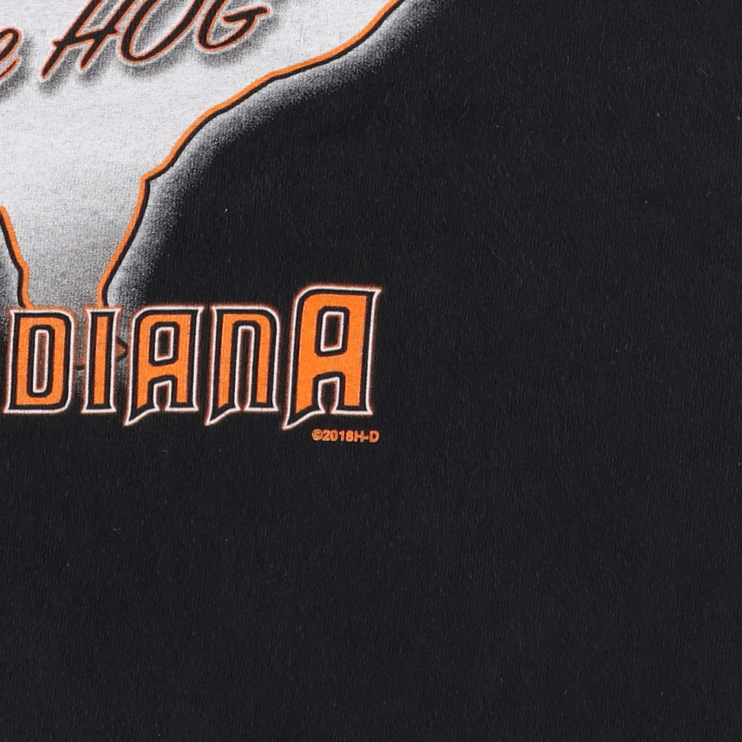 Harley-Davidson Motorcycle Bike T-shirt, Men's Size L unclear black type Vintage Second Hand