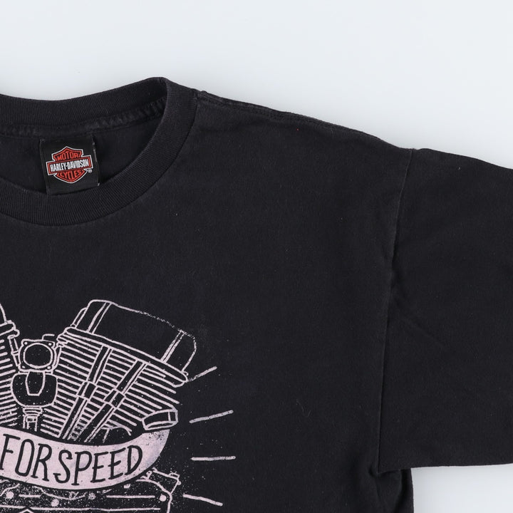 Harley-Davidson Motorcycle Bike T-shirt, Men's Size L unclear black type Vintage Second Hand