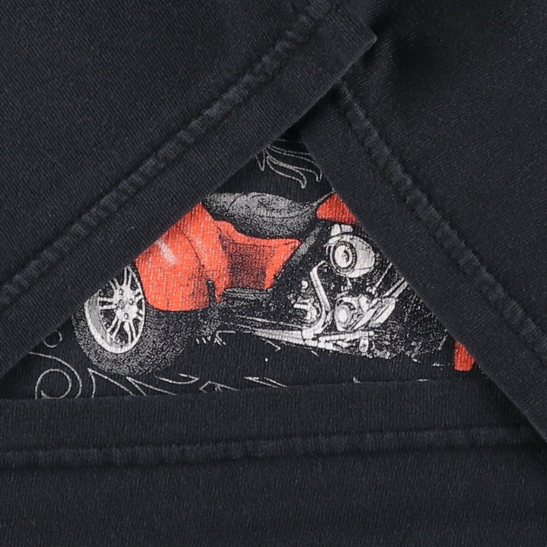 Harley-Davidson Motorcycle Bike T-shirt, Men's Size L cotton black type Vintage Second Hand