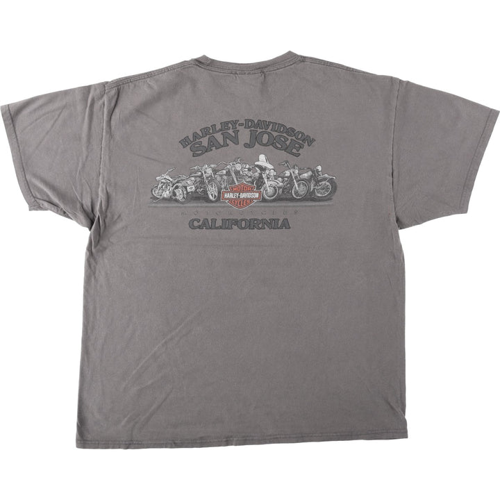 Harley-Davidson Pin-up Girl Motorcycle Bike T-shirt, Men's XL cotton gray type Vintage Second Hand