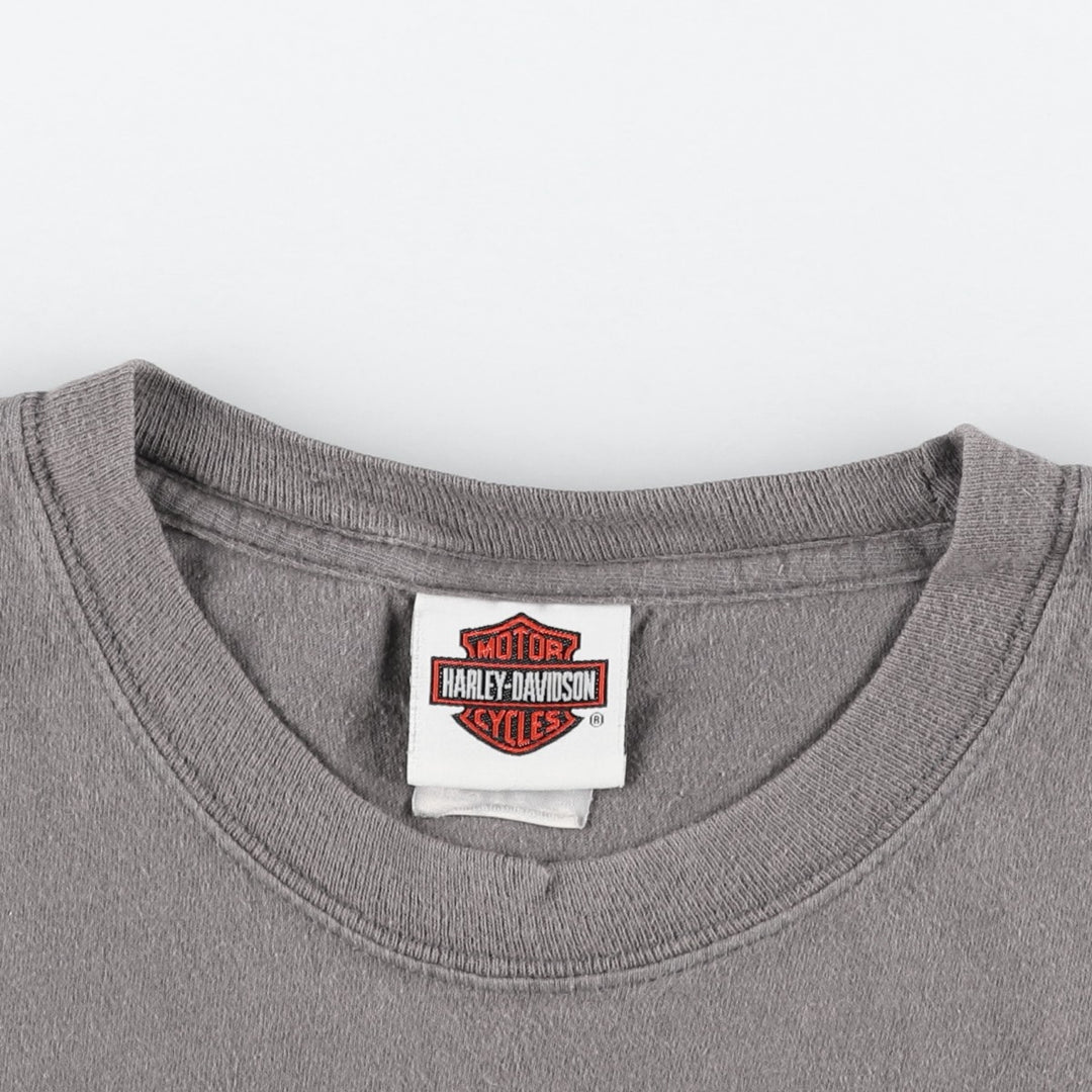 Harley-Davidson Pin-up Girl Motorcycle Bike T-shirt, Men's XL cotton gray type Vintage Second Hand