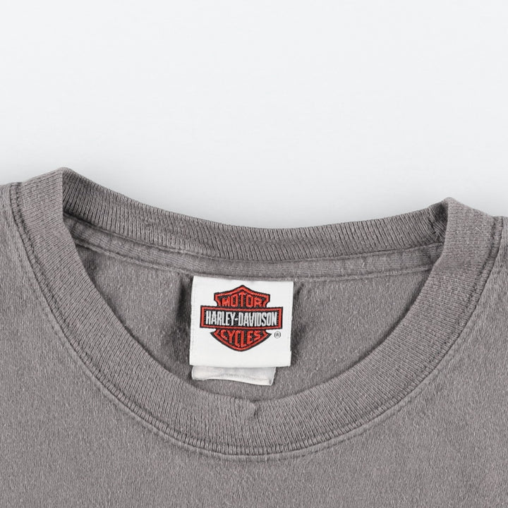 Harley-Davidson Pin-up Girl Motorcycle Bike T-shirt, Men's XL cotton gray type Vintage Second Hand